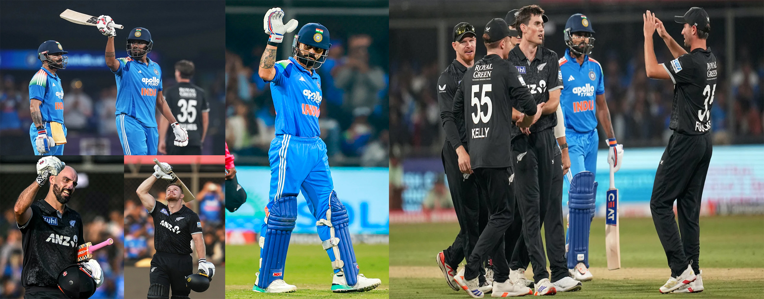 कोहली का विराट प्रहार बेकार, कीवियों ने पहली बार भारत में जीती वनडे सीरीज