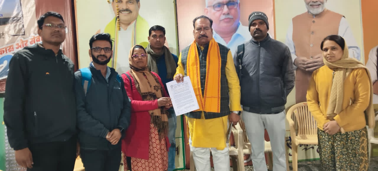 तकनीकी शिक्षा विभाग में भी लागू होगा हरियाणा मॉडल, विधायक परिहार को सौंपा मांग पत्र