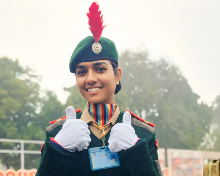 स्वामी विवेकानंद शासकीय स्नातकोत्तर महाविद्यालय की पूजा  का रिपब्लिक डे कैंप दिल्ली के लिए हुआ चयन